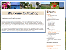Tablet Screenshot of foxdog.org